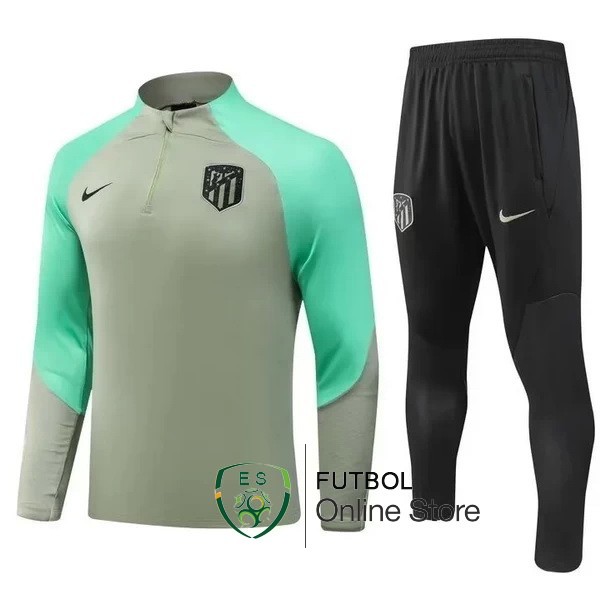 Conjunto Completo Sudadera Entrenamiento Atletico Madrid 2023/2024 Verde