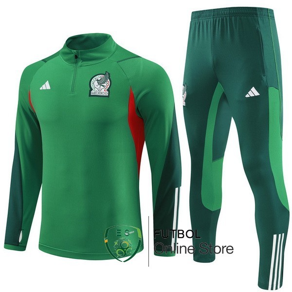 Conjunto Completo Sudadera Entrenamiento Mexico 2023 Verde