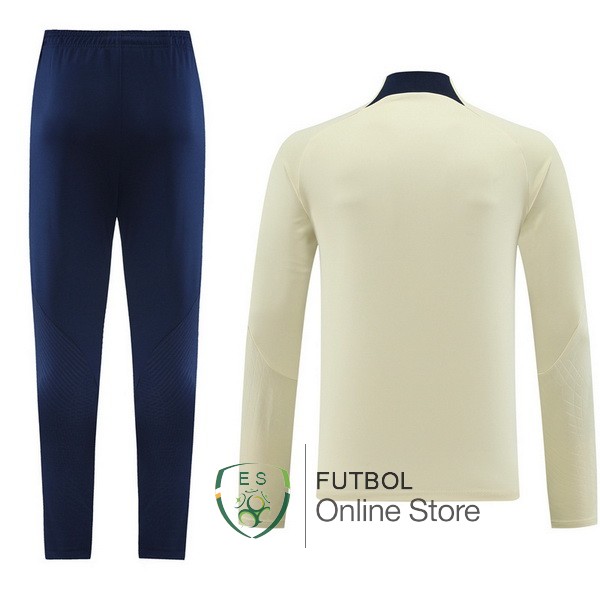 Conjunto Completo Sudadera Entrenamiento Paris Saint Germain 2023/2024 Amarillo Negro Azul