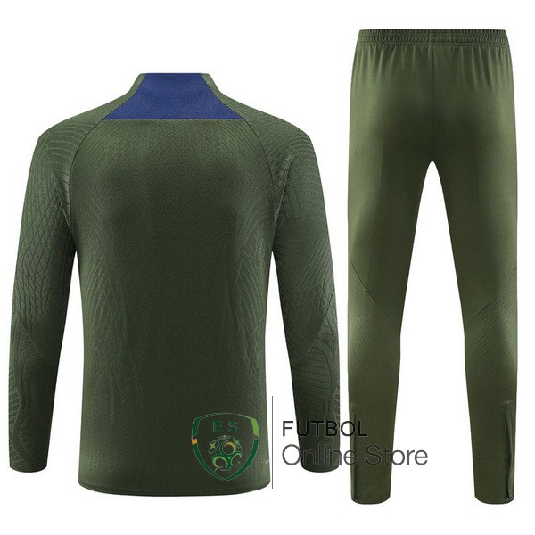Conjunto Completo Sudadera Jugadores Entrenamiento Paris Saint Germain 2023/2024 Verde