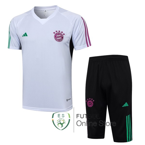 Entrenamiento Conjunto Completo Bayern Munich 2023/2024 Blanco Negro Purpura