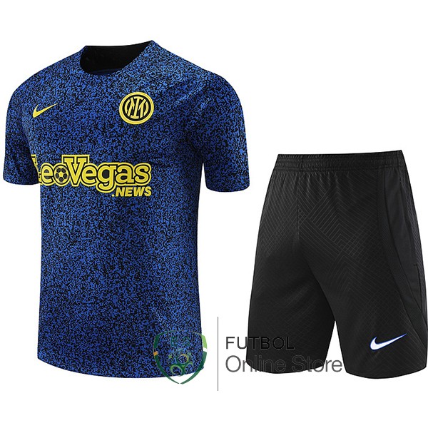 Entrenamiento Conjunto Completo Inter Milan 2023/2024 Azul Amarillo Negro