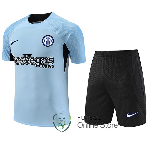 Entrenamiento Conjunto Completo Inter Milan 2023/2024 Azul IIII Negro