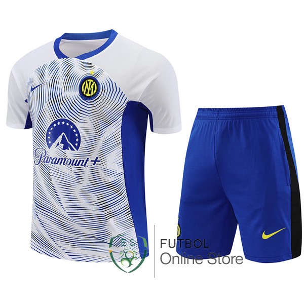 Entrenamiento Conjunto Completo Inter Milan 2023/2024 Blanco Azul