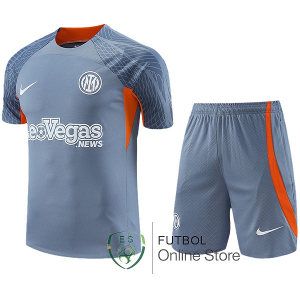 Entrenamiento Conjunto Completo Inter Milan 2023/2024 Gris Naranja