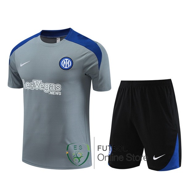 Entrenamiento Conjunto Completo Inter Milan 2023/2024 Gris Negro Azul