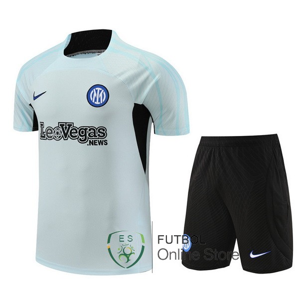 Entrenamiento Conjunto Completo Ninos Inter Milan 2023 2024 Azul I Negro