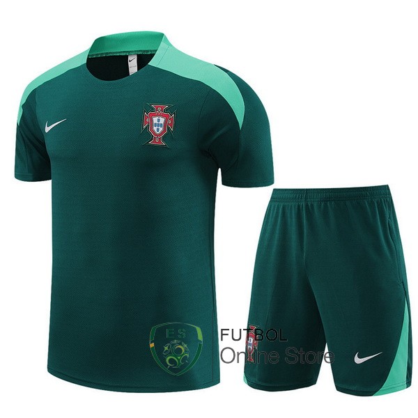 Entrenamiento Conjunto Completo Ninos Portugal 2024 Verde