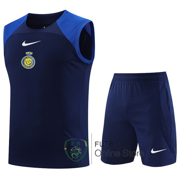 Entrenamiento Sin Mangas Conjunto Completo Al Nassr 2023/2024 Azul