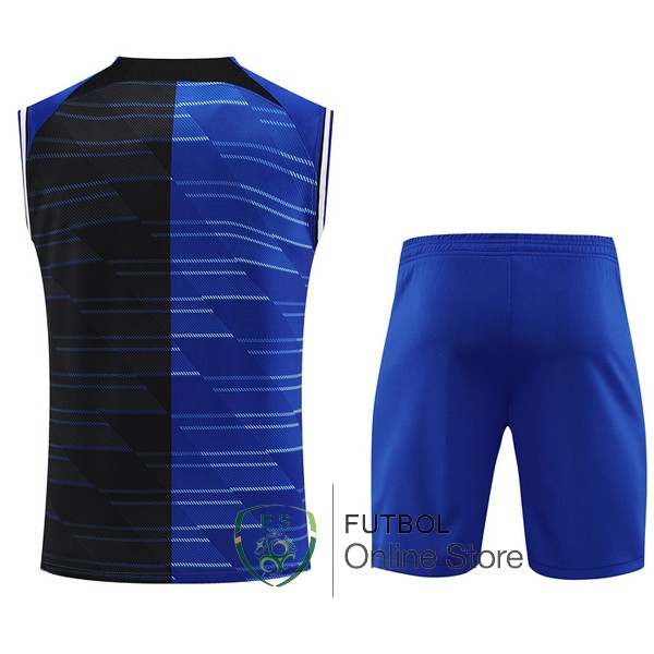 Entrenamiento Sin Mangas Conjunto Completo Inter Milan 2023/2024 Azul I Negro