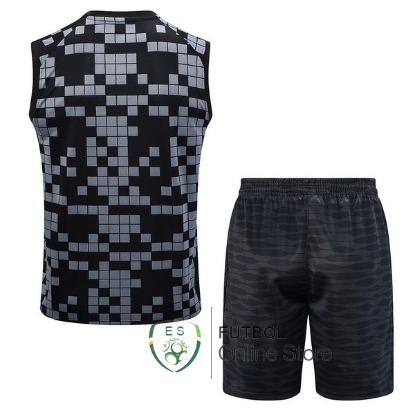 Entrenamiento Sin Mangas Conjunto Completo Paris Saint Germain 2023/2024 Gris Negro Rosa