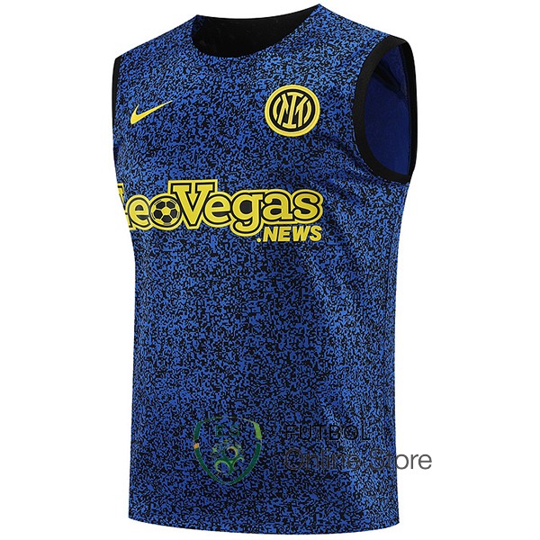 Entrenamiento Sin Mangas Inter Milan 2023/2024 Azul Amarillo