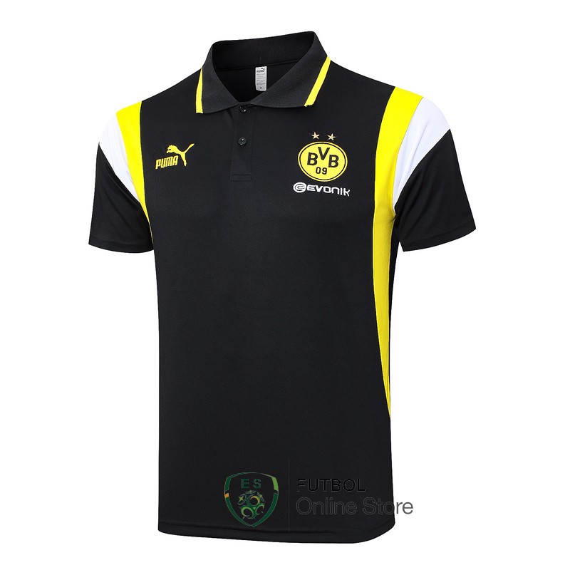 Polo Borussia Dortmund 2023/2024 Negro Amarillo