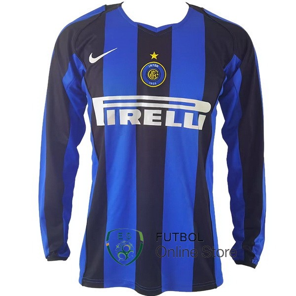 Retro Camiseta Inter Milan Manga Larga 2004 2005 Primera