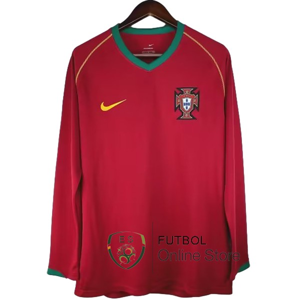 Retro Camiseta Manga Larga Portugal 2006 Primera