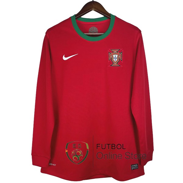 Retro Camiseta Manga Larga Portugal 2012 Primera