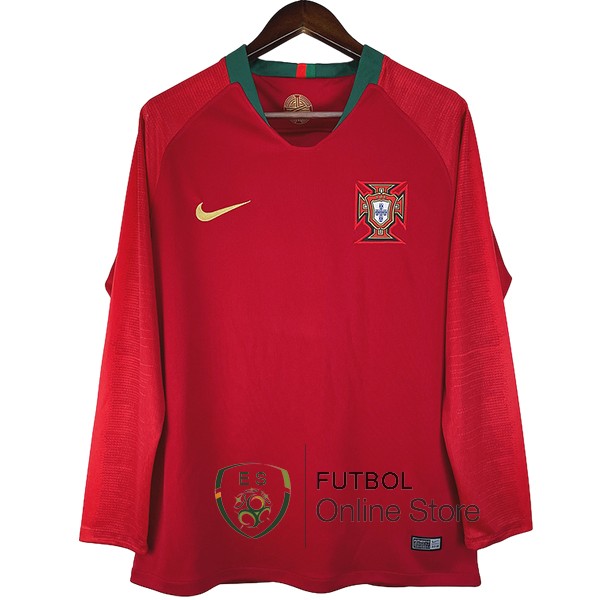 Retro Camiseta Manga Larga Portugal 2018 Primera