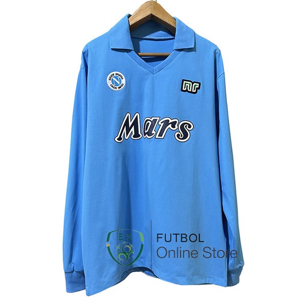 Retro Camiseta Napoli Manga Larga 1989 1990 Primera