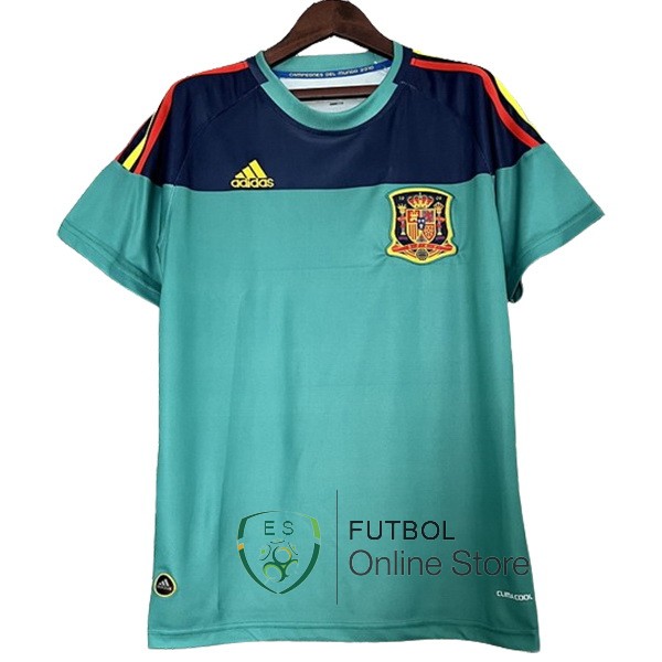 Retro Camiseta Portero Espana 2010 Verde