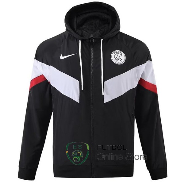 Rompevientos Paris Saint Germain 2023/2024 Negro Blanco Rojo