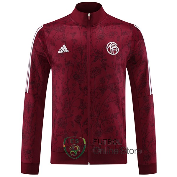 Ropa Deportiva Con Cremallera Larga Bayern Munich 2023/2024 Borgona