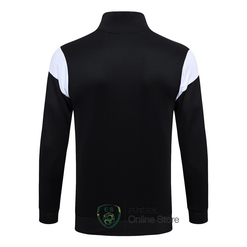 Ropa Deportiva Con Cremallera Larga Borussia Dortmund 2023/2024 Negro Amarillo
