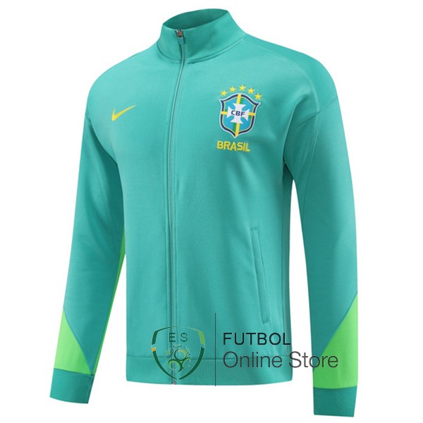 Ropa Deportiva Con Cremallera Larga Brasil 2023 I Verde