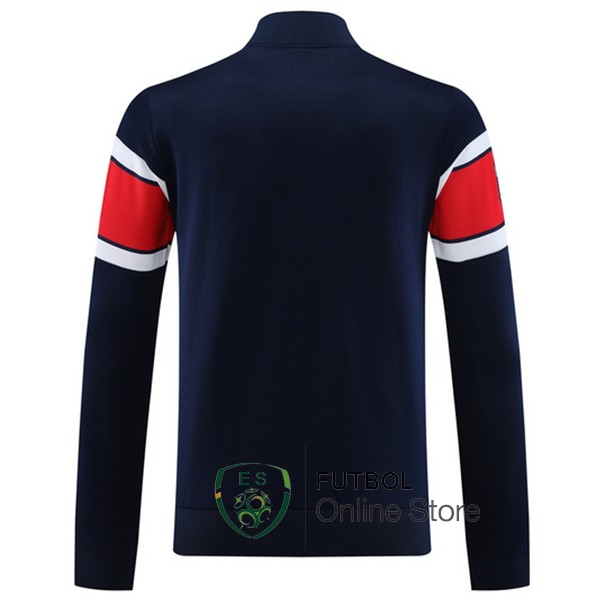 Ropa Deportiva Con Cremallera Larga Paris Saint Germain 2023/2024 Azul Rojo Blanco