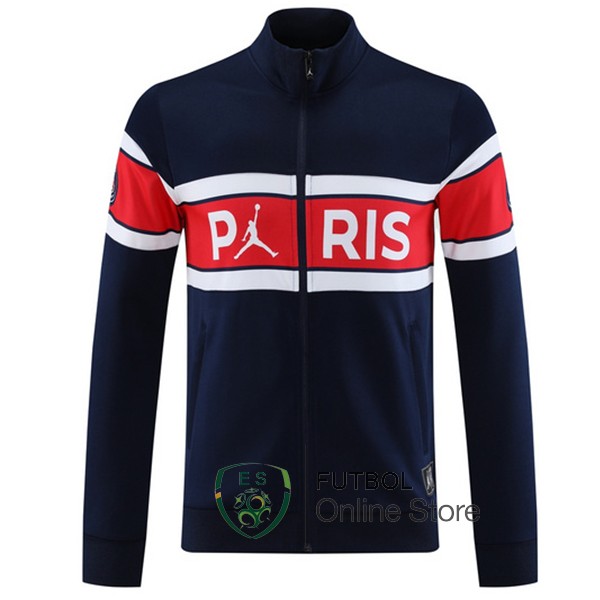 Ropa Deportiva Con Cremallera Larga Paris Saint Germain 2023/2024 Azul Rojo Blanco