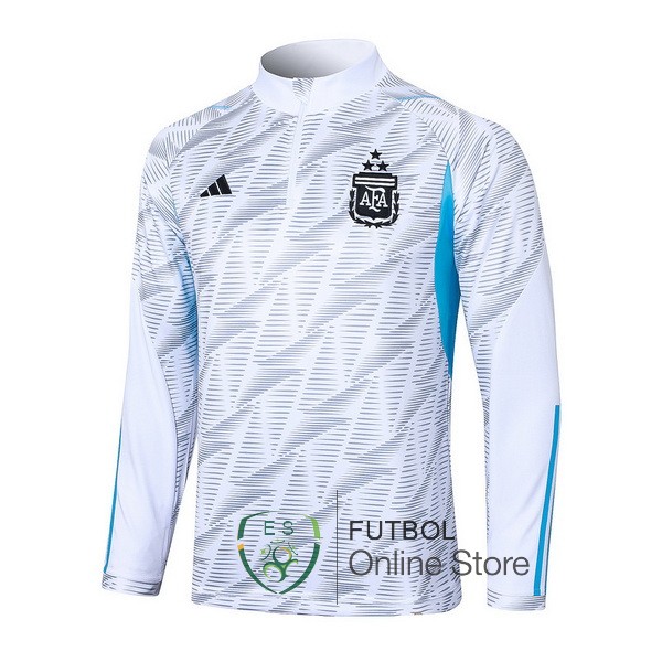 Sudadera Entrenamiento Argentina 2023 Blanco Azul