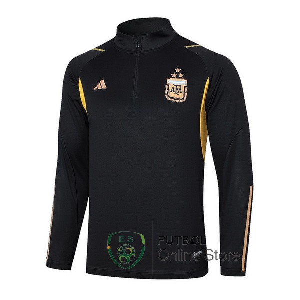 Sudadera Entrenamiento Argentina 2023 Negro Amarillo