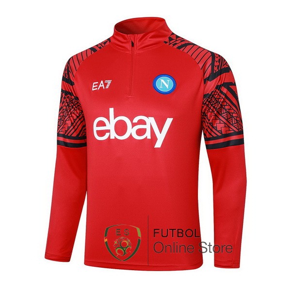 Sudadera Entrenamiento Napoli 2023/2024 Rojo