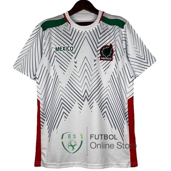 Tailandia Camiseta Mexico Previo al partido 2024 Blanco
