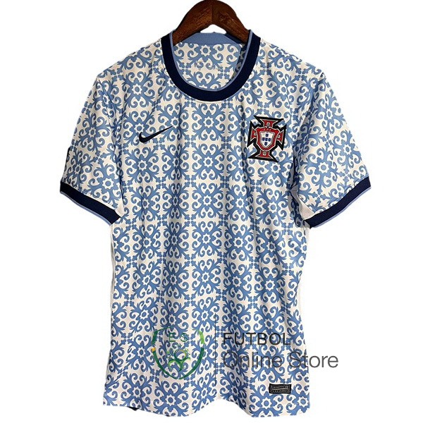 Tailandia Camiseta Portugal Previo al partido 2024 Azul