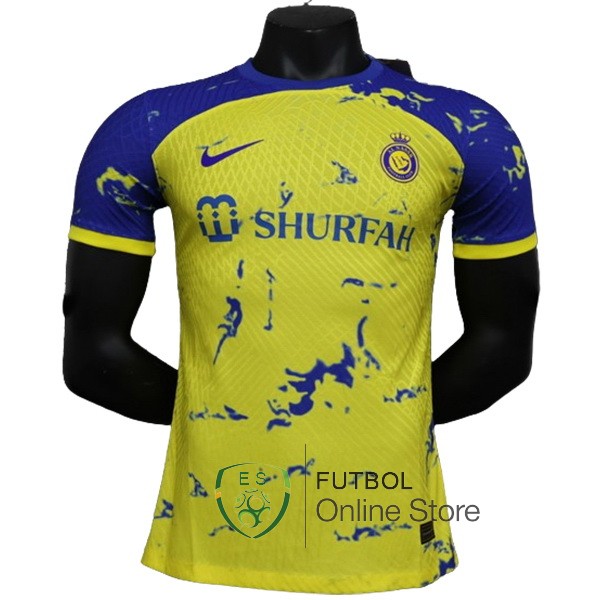 Tailandia Jugadores Camiseta Al Nassr Especial 2023 Especial 2024 Amarillo Azul