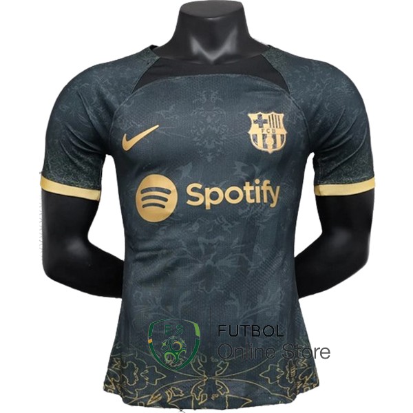 Tailandia Jugadores Camiseta Barcelona Especial 2023/2024 Negro Amarillo