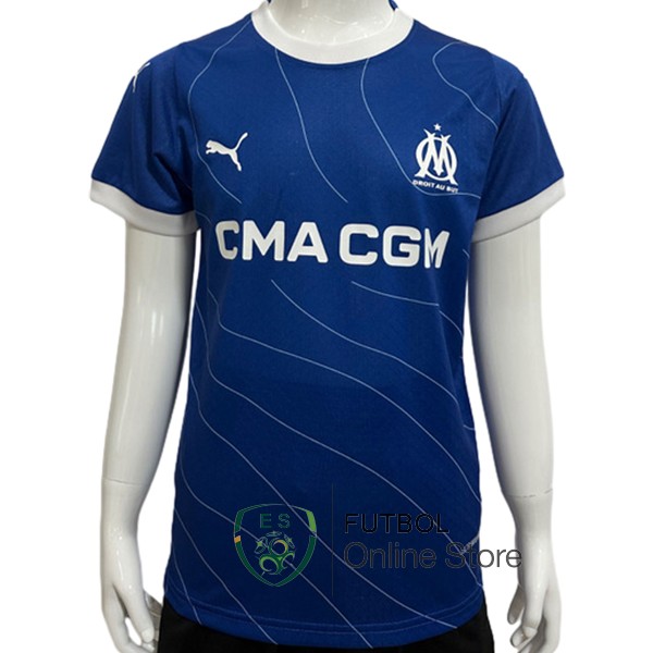 Tailandia Jugadores Camiseta Marsella Ninos 23/2024 Segunda