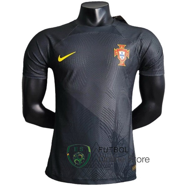 Tailandia Jugadores Camiseta Portugal Especial 2023 Gris Negro