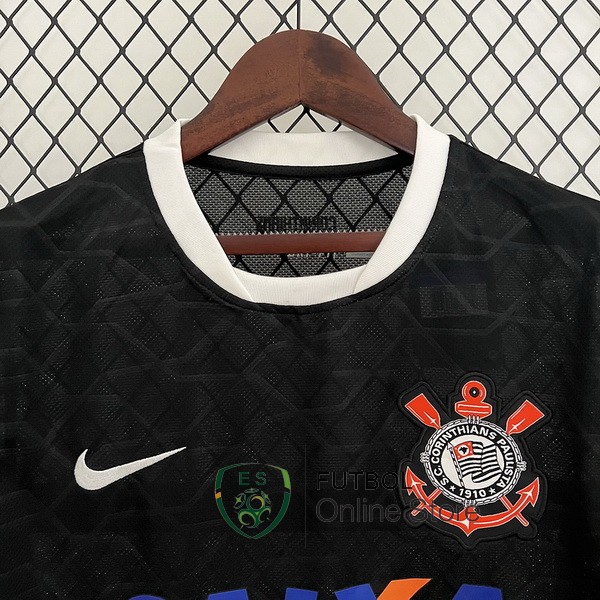 Camiseta Corinthians Paulista Retro Negro 2012/2013 Segunda