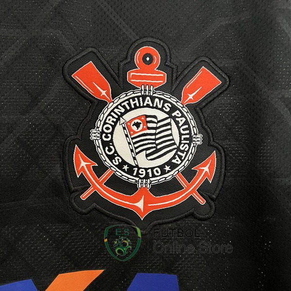Camiseta Corinthians Paulista Retro Negro 2012/2013 Segunda