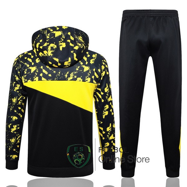 Chaqueta Con Capucha Borussia Dortmund Negro I Amarillo 2023/2024