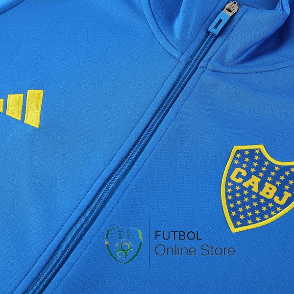 Conjunto Completo Ropa Deportiva Con Cremallera Larga Boca Juniors Azul 2024/2025