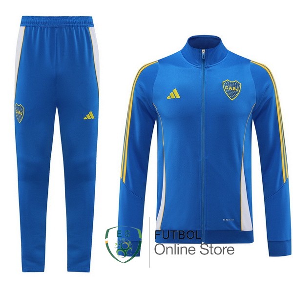 Conjunto Completo Ropa Deportiva Con Cremallera Larga Boca Juniors Azul 2024/2025