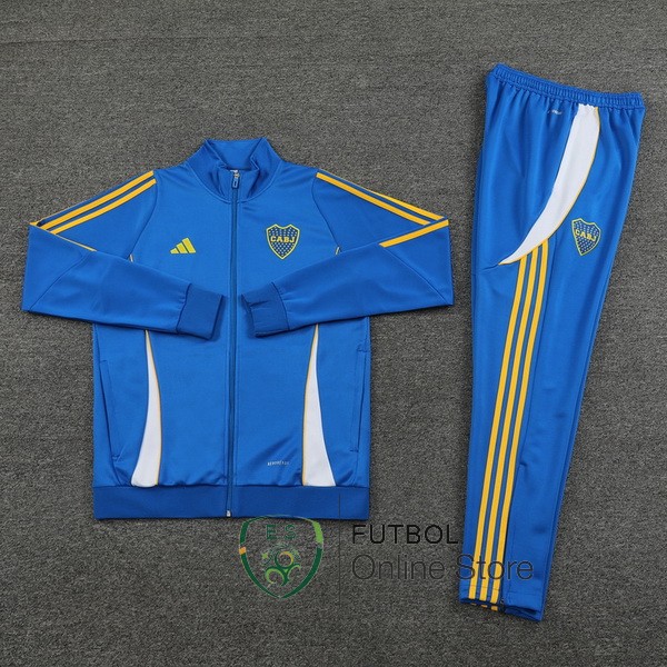 Conjunto Completo Ropa Deportiva Con Cremallera Larga Boca Juniors Azul 2024/2025