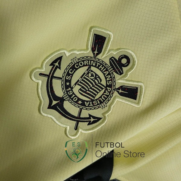 Conjunto De Ninos Corinthians Paulista Amarillo 2023/2024 Tercera