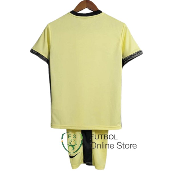 Conjunto De Ninos Corinthians Paulista Amarillo 2023/2024 Tercera