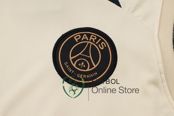 Entrenamiento Sin Mangas Conjunto Completo Paris Saint Germain Amarillo Azul 2023/2024