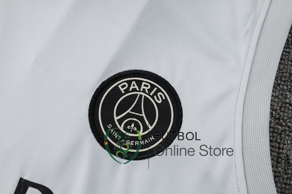 Entrenamiento Sin Mangas Conjunto Completo Paris Saint Germain Gris Claro 2023/2024