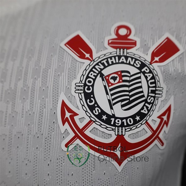 Jugadores Camiseta Corinthians Paulista Blanco Negro 2024/2025 Primera
