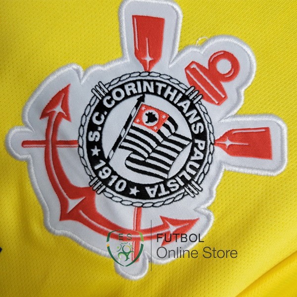Portero Camiseta Corinthians Paulista Retro Amarillo 2012